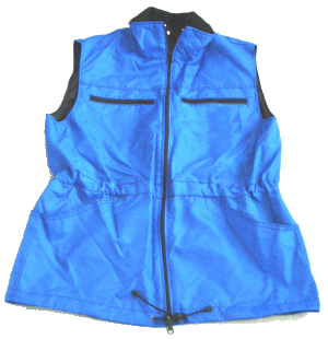 bergangsweste blau-blau